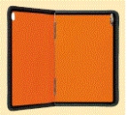 Warntafel klappbar, mit Drehverschluss 300 x 400 mm Stahlblech, mit Kantenschutz