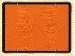 Warntafel starr, 300 x 400 mm Aluminium, mit Halter