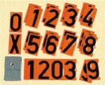 Ziffernsatz 94 x 134 mm zu Zifferntafel (27 Stück)